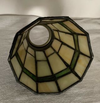 4 Arts & Crafts Style Stained Glass Light Shade Ceiling Fan Chandelier 3