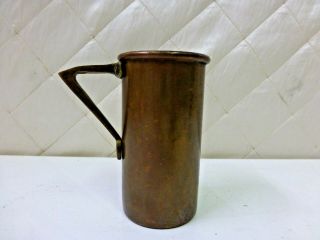 Antique Copper Mug Military Sailor Cup With Handle 3/4 C