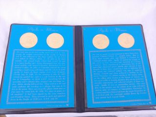 Apollo 11 And Apollo 12 Bronze Coin Set Portfolio
