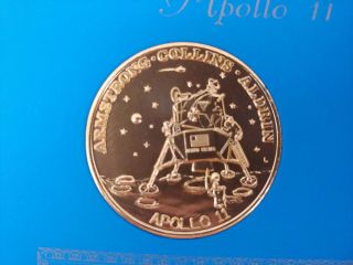 Apollo 11 and Apollo 12 Bronze Coin Set Portfolio 2