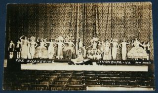 Kkk Ku Klux Klan Play,  The Awakening,  1926 Lynchburg,  Va Postcard Rppc 5