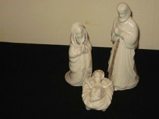 Lenox China Jewels Nativity Figures - Holy Family,  Joseph,  Mary & Baby Jesus