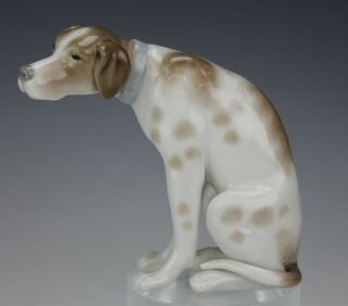 Retired Signed Lladro Spain Moping Dog 4902 Painted Porcelain Dog Figurine SMS 2