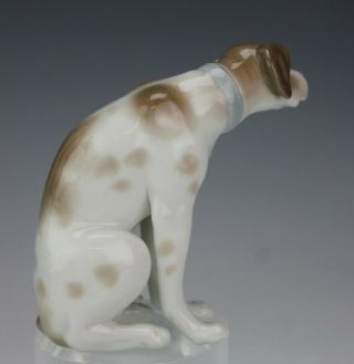 Retired Signed Lladro Spain Moping Dog 4902 Painted Porcelain Dog Figurine SMS 3