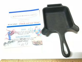 Vintage Griswold 770 Cast Iron Square Ashtray W/ Match Holder 5