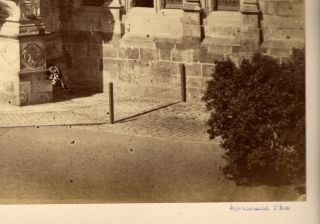 c1870s | MIEUSEMENT | chateau france SPIRAL stairs | LARGE albumen PHOTO 37x28cm 2