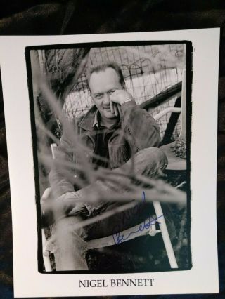Nigel Bennett Autographed/signed 8x10 Glossy Black & White Photograph (b1)