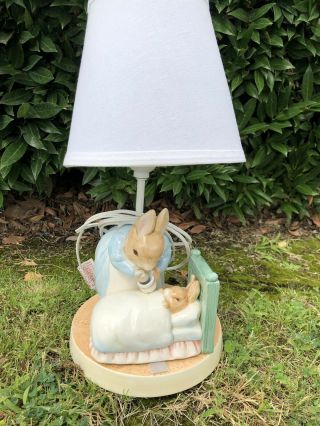 Vintage Peter Rabbit Beatrix Potter Nursery Lamp Light Frederick Warne 1997