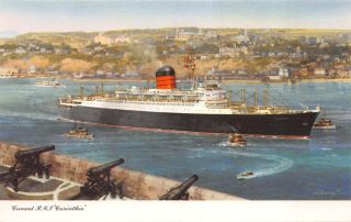 Postcard Cunard R.  M.  S.  Carinthia Steamship 113318