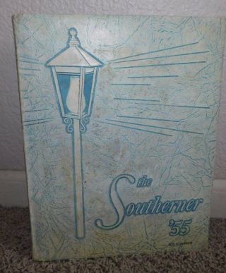The Southerner 1955 Yearbook South High School Salt Lake City Utah W/ Record