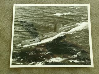 Vintage 1962 B/w Photo Uss Gudgeon • Ss 567 Submarine Us Navy Hawaii