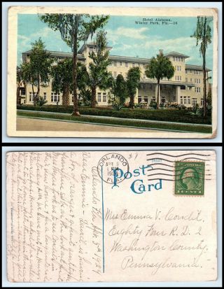 Florida Postcard - Winter Park,  Hotel Alabama K53