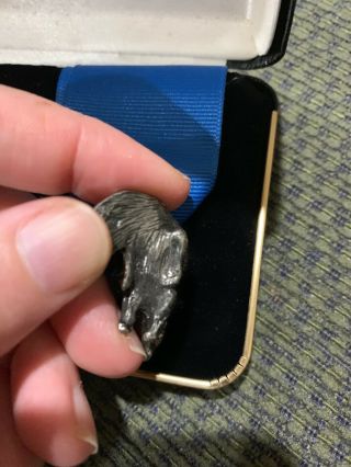 Older Silver Beaver Medal All Blue Ribbon With Pin 3