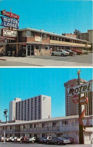 1960s Reno Royal Motor Lodge Nevada Autos Postcard 948