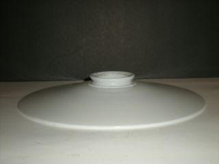 Antique Flat 9 " Round Milk Glass Pendant Lamp Light Shade Industrial Steampunk