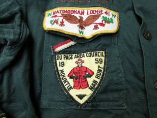1959 Eagle Boy Scouts Official shirt w/pins & patches Yorkfield,  Illinois rare 4