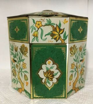 Vintage Baret Ware Art Grace Metal Candy Tin Container No.  170 B.  W.  Co.