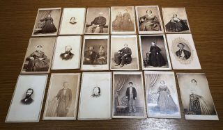 18 Civil War Era Cdv Photograph With Revenue Stamps Men Women Fashion Images