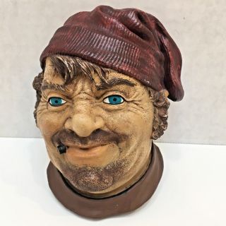 Gatco,  Bossons Like Deckhand Head Bust Figure About 5.  5 " Long