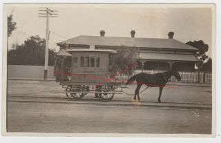 Port Broughton Mundoora Horse Tram Railway Real Photo Postcard South Australia