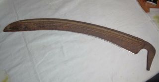 Antique Vintage Primitive Sickle Scythe 26 " Blade Farm Tool Rustic Decor