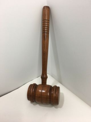 12 " Wood Gavel Court Judge Hammer Z5