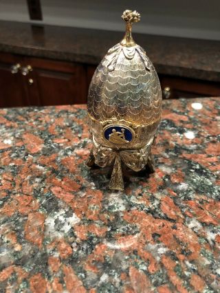Zodiac Sign Aquarius Egg Created By Sarah Faberge Number 108 Of 500 Created