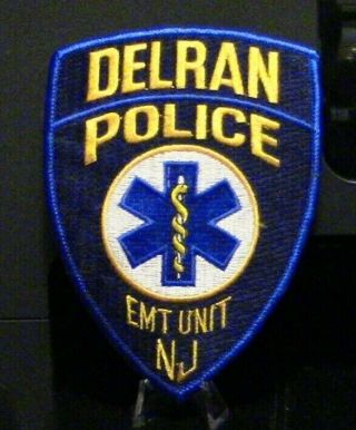 Patch Retired: Delran,  Nj Police/emt Unit Department Patch