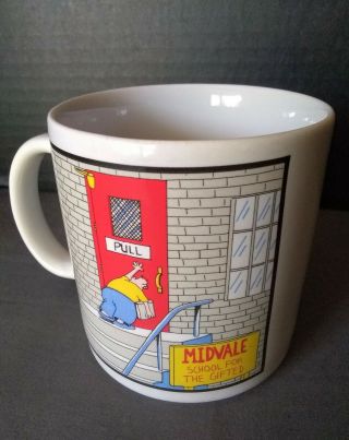Far Side Gary Larson Vintage 1986 Midvale School For The Gifted Coffee Mug/ Cup