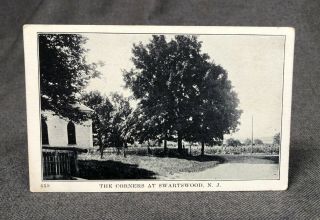 The Corners At Swartswood Nj Vintage Postcard Pc View By S.  K.  Simon Ny