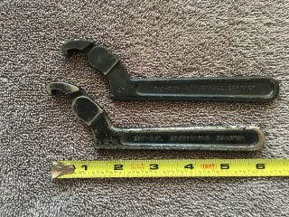 Vintage J.  H.  Williams 3/4 To 2 - Inch Adjustable Hook Pin Spanner Wrench No.  471