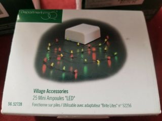 Dept 56 Village Accessories 25 mini Ampoules LED Battery operated Lights 4