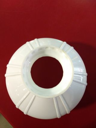 ALADDIN LAMP SHADE PART N653 WHITE OPAL GLASS 10 inch SHADE. 2