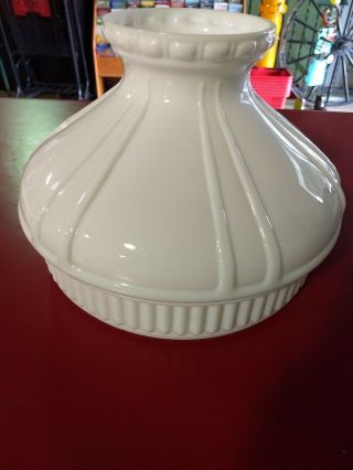 ALADDIN LAMP SHADE PART N653 WHITE OPAL GLASS 10 inch SHADE. 5