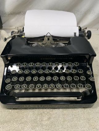 1938 L.  C.  Smith & Corona Standard Typewriter - Exterior