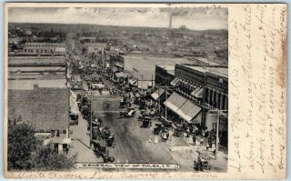 Vintage Indian Territory Oklahoma Postcard General View Of Tulsa,  I.  T.  Albertype