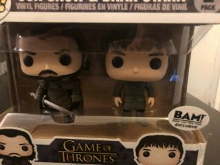 Game of Thrones Jon Snow and Bran Stark 2 - Pack BAM Exclusive Funko Pop 2