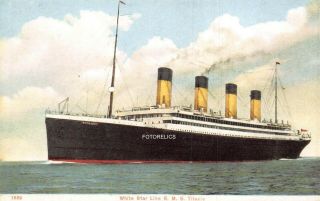 Titanic White Star Line - Early Post Card - Pre Sinking