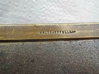 Rare Antique HOLTZAPFFELL & Co Brass Backed 8 