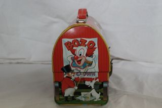 1963 Bozo the Clown Dome Lunch Box w/Matching Thermos 3