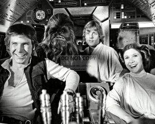 Harrison Ford,  Mark Hamill & Carrie Fisher In " Star Wars " - 8x10 Photo (zz - 659)