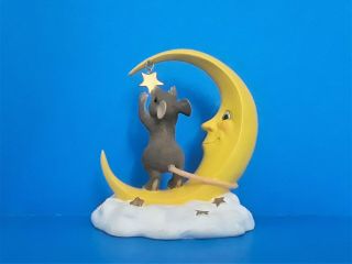 Charming Tails Figurine " Reach For The Stars " Crescent Moon