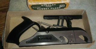 Antique Stanley Rabbet Plane No.  78 All And Beauty