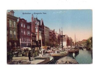 Postcard Rotterdam Kaagsche Veer Netherlands
