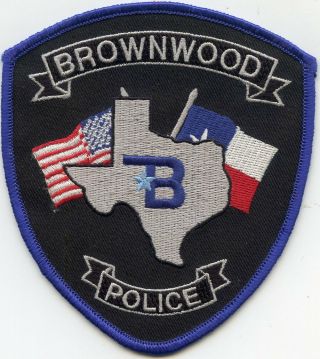 Brownwood Texas Tx Police Patch