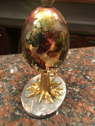 1992 Theo Faberge Tropical Egg Number 154 of 750 Created 3