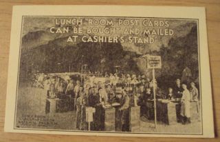 Unusual Circa 1930 Souvenir Card " Carlsbad Cavern " National Park Nm