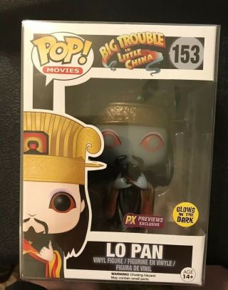 Funko Pop Lo Pan 153 Px Glow In The Dark Vaulted Big Trouble In Little China