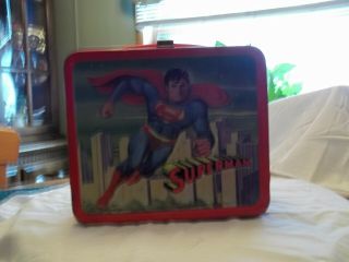 Vintage Superman 1978 Lunch Box No Thermos