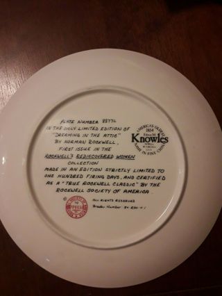 Norman Rockwell Collectible Plate 